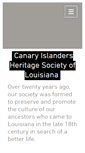Mobile Screenshot of canaryislanders.org